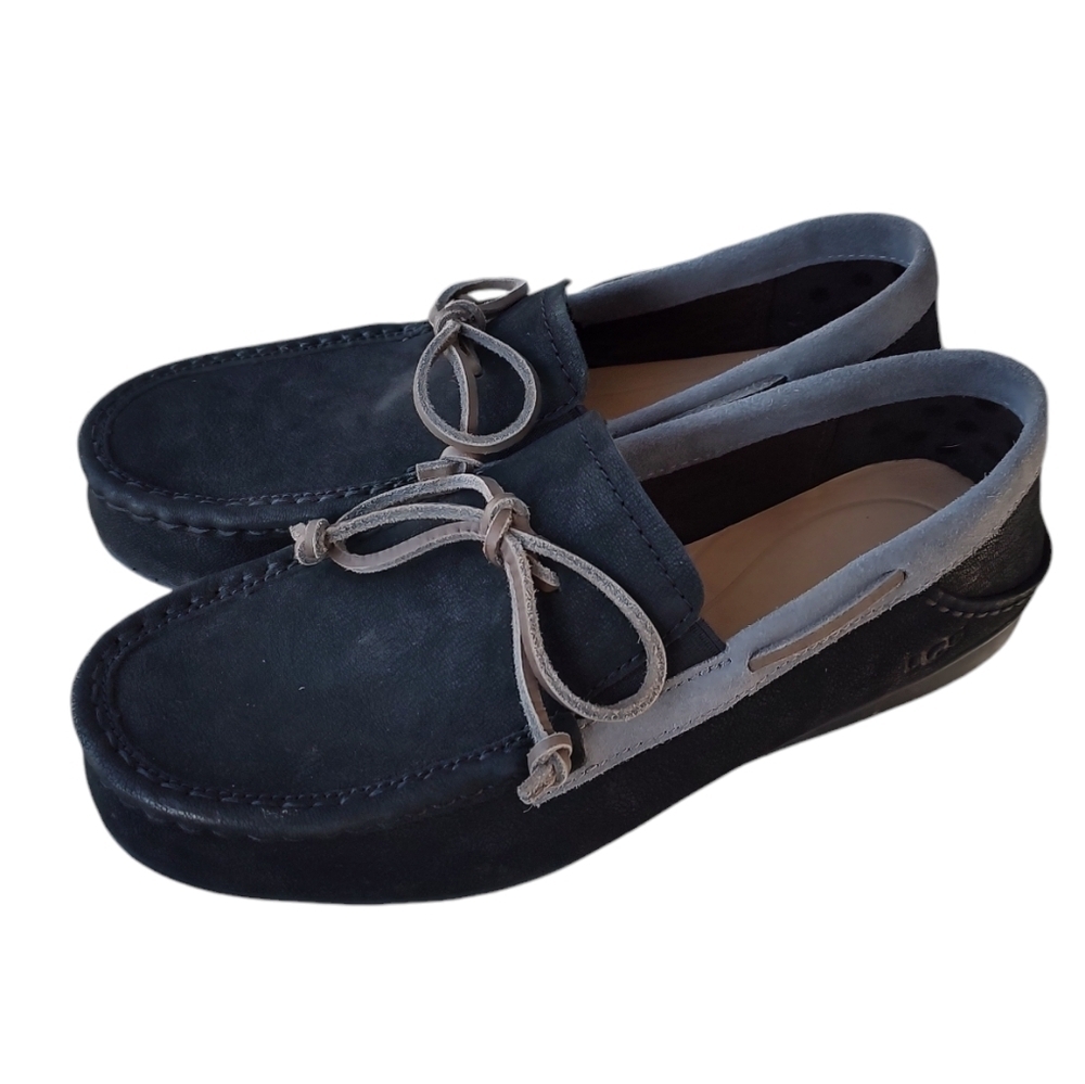 UGG Charcoal/Heather Gray Moccasins/Boat Shoes
